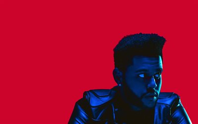 The Weeknd, 4k, minimaalinen, kanadalainen laulaja, Abel Makkonen Tesfaye, supert&#228;hti&#228;, luova, fan art, The Weeknd 4K