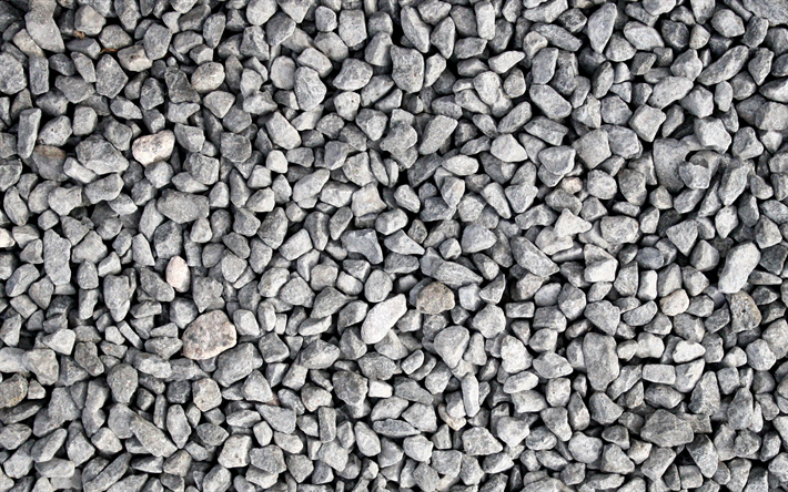 steine grau textur -, kies-textur, grauen stein-hintergrund, kleine steine, beschaffenheit, k&#252;ste