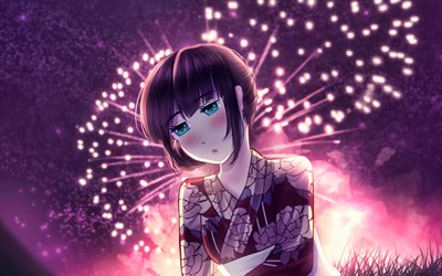 Chizuru Hishiro, protagonist, ReLIFE, manga, girl in kimono, Hishiro Chizuru