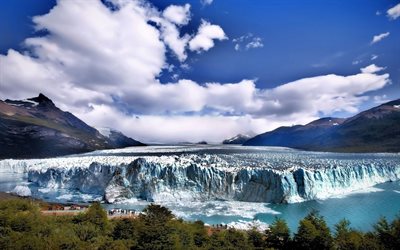 Perito Moreno glacier, Los Glaciares National Park, argentinian landmarks, beautiful nature, Argentina, South America