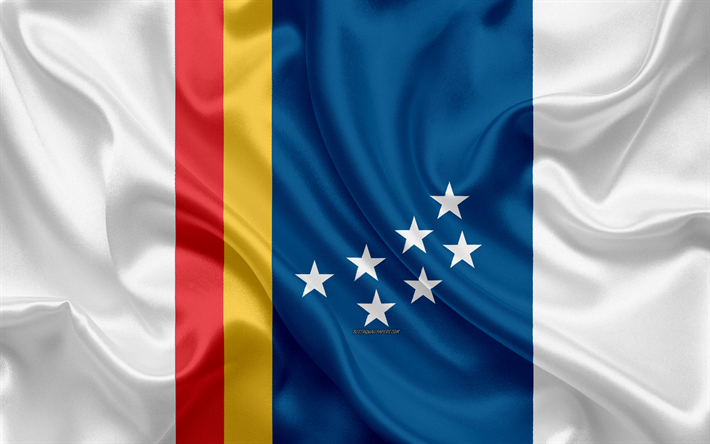 Bandeira de Durham, 4k, textura de seda, Cidade americana, de seda azul da bandeira, Durham bandeira, Carolina Do Norte, EUA, arte, Estados unidos da Am&#233;rica, Durham