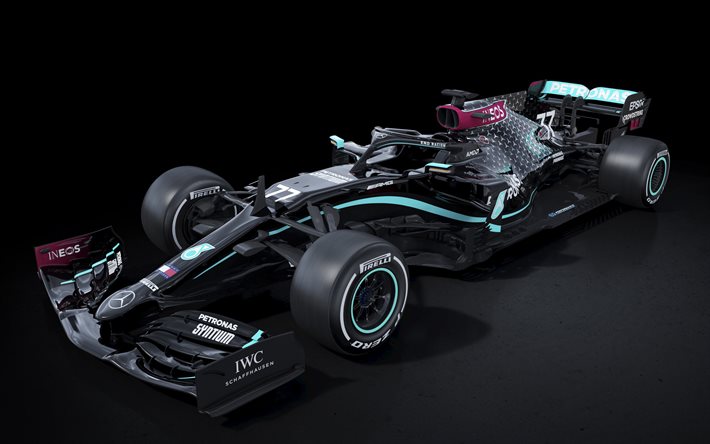 Mercedes-AMG F1W11, EQ性能, 2020, 4k, 式1, Mercedes-AMG Petronas F1チーム, Valtteri Bottas, 2020年のF1, レーシングカー