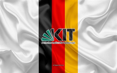 Karlsruhen teknologiainstituutin tunnus, Saksan lippu, Karlsruhen teknillisen instituutin logo, Karlsruhe, Saksa, Karlsruhen teknillinen instituutti