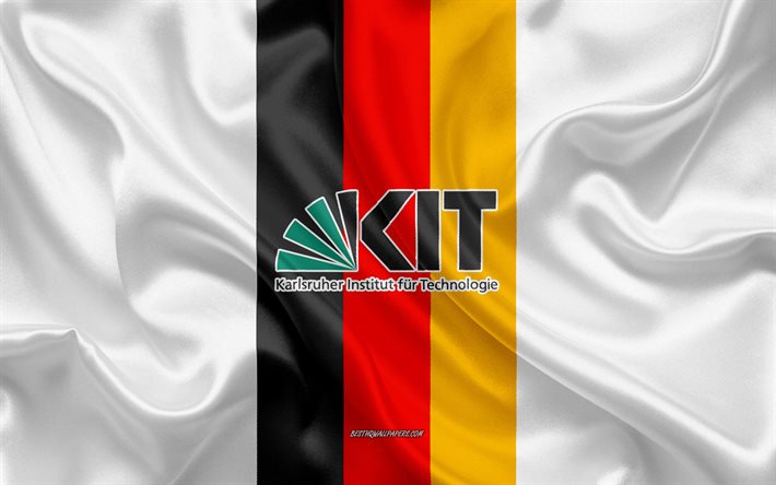 Karlsruhe Institute of Technology Emblem, German Flag, Karlsruhe Institute of Technology logo, Karlsruhe, Tyskland, Karlsruhe Institute of Technology