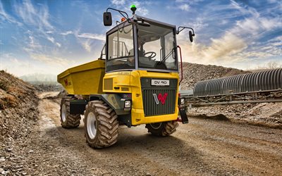 Wacker Neuson DV90, 4k, dumper, 2021 tractors, construction machinery, dumper in quarry, special equipment, construction equipment, Wacker Neuson