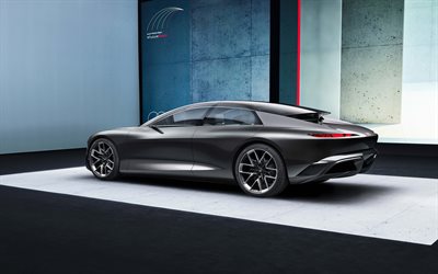 2021, Audi Grandsphere Concept, takaa katsottuna, ulkopuolelta, uusi Grandsphere Concept, sähköautot, Audi