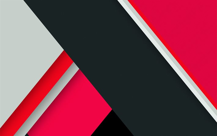 gray diagonal line, 4k, material design, pink and black, geometric shapes, colorful backgrounds, pink lines, geometric art, creative, background with lines