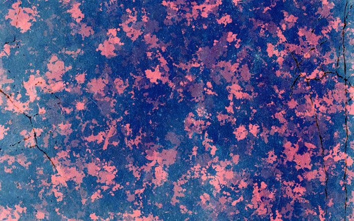 blue pink grunge texture, paint splashes texture, blue pink splashes texture, grunge background, blue pink background