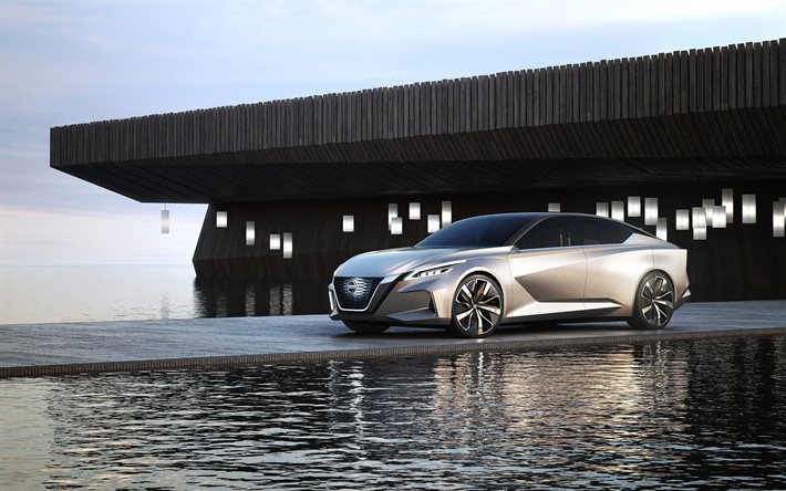 Nissan Vmotion Concept, luxury cars, 2017 cars, supercars, sedans, Nissan