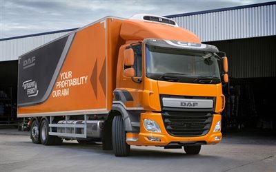 DAF CF 310, 4k, 2017, cab, UK-spec, trucks