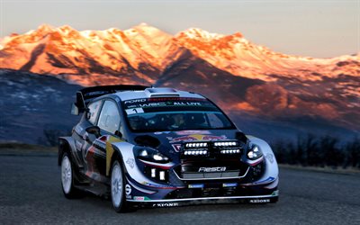 Sebastien Ogier, 4k, WRC, Rally di Monte Carlo, il Campionato Mondiale Rally, la M-Sport WRT, la Ford Fiesta WRC