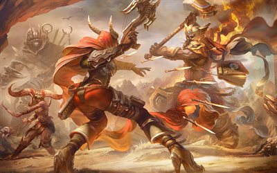 Heroes Of The Storm, 4k, battle, 2018 games, warriors