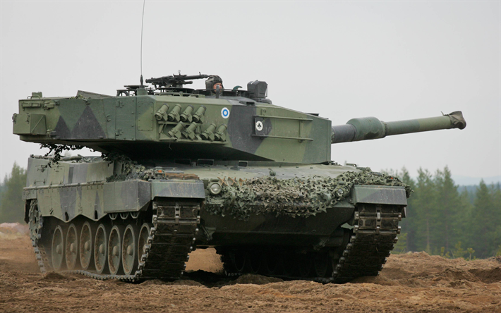 leopard 2, deutsche kampfpanzer, deutschland, moderne gepanzerte fahrzeuge