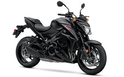 Suzuki GSX-S, 2018, l&#252;ks siyah motosiklet, Japon motosikletler, Suzuki, 4k