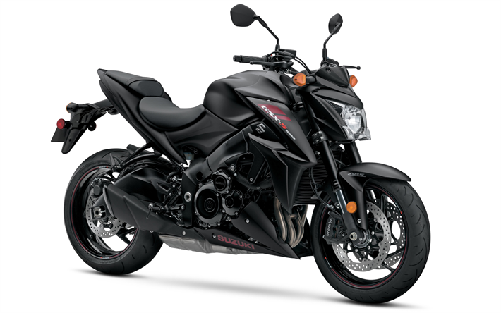 Suzuki GSX-S, 2018, luxury black motorcycle, Japanese motorcycles, Suzuki, 4k