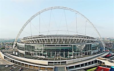 Wembley Stadium, London, England, exteri&#246;r, Engelska football stadium, Tottenham Hotspur-Stadion, England i fotboll, Wembley