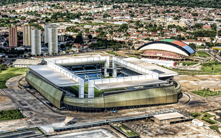 Download imagens Arena Pantanal, vista aérea, futebol ...