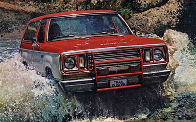 Plymouth Trail Duster, fuoristrada, 1977 auto, Suv, auto nel fiume, 1977 Plymouth Trail Duster, auto americane, Plymouth