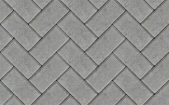 paving slabs textures, macro, identical bricks, gray stones textures, gray paving slabs, gray backgrounds