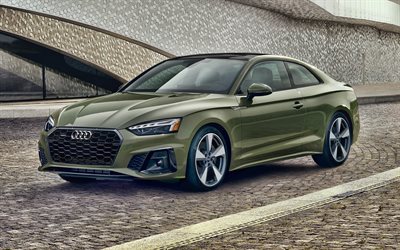 Audi A5 Coupe, 4k, la calle, 2020 coches, coches de lujo, 2020 Audi A5 Coup&#233;, los coches alemanes, el Audi
