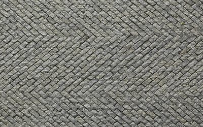 finitrici texture, grigio pavimentazione, texture, Pavimentazione a Spina di pesce Texture, in pietra grigia, sfondo