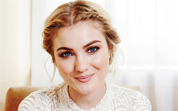 Skyler Samuels, portrait, Hollywood, american actress, beauty, blonde