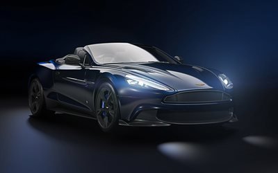Aston Martin Vanquish S Volante, 4k, cabriolet, 2018 autovetture, supercar, Aston Martin