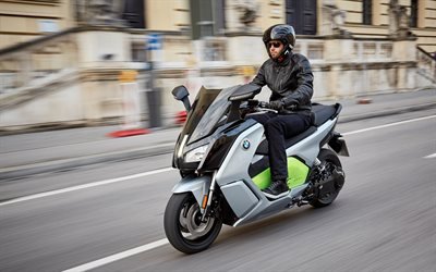 BMW C Evolution, 2018, BMW Motorrad, 4k, electric scooter