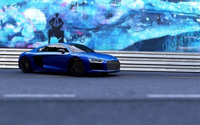 Audi R8, 2018 voitures, supercars, sportcars, nouvelle R8, Audi