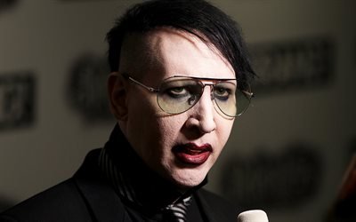 Marilyn Manson, rock band, superstars, guys, celebrity