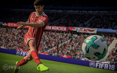 FIFA 18, Thomas Muller, 4k, 2017 games, football simulator, FIFA18, EA SPORTS, FIFA