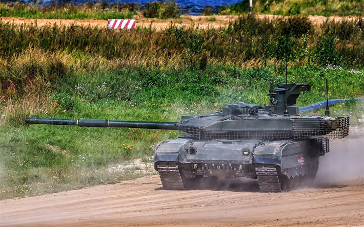 T-90M, moderno ruso tanque, tanque principal, Rusia, el T-90, el campo de entrenamiento, ejercicios de