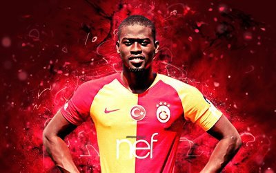 Badou Ndiaye, midfielder, Galatasaray FC, soccer, Senegalese footballers, Turkish Super Lig, Ndiaye, footaball, neon lights