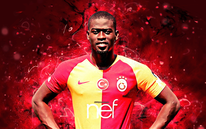 Badou Ndiaye, orta saha oyuncusu, Galatasaray FC, futbol, Senegalli futbolcular, T&#252;rk S&#252;per Lig, Ndiaye, footaball, neon ışıkları