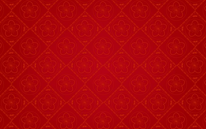 red chinese background, 4k, chinese ornament background, chinese patterns, red backgrounds, chinese ornaments