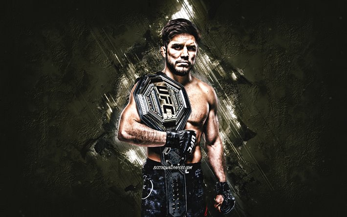 henry cejudo, ufc, american wrestler, ultimate fighting championship, portr&#228;t, american fighter, kreative stein-hintergrund