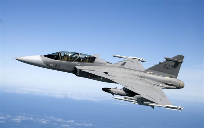 Saab JAS 39 Gripen, swedish fighter, Swedish Air Force, Swedish military aircraft, Swedish Armed Forces, Sweden