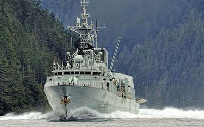 hmcs winnipeg, ffh-338, kanadische fregatte, royal canadian navy, der kanadischen halifax-klasse fregatten, kanadischen k&#252;ste, kanada, kanadische kriegsschiff