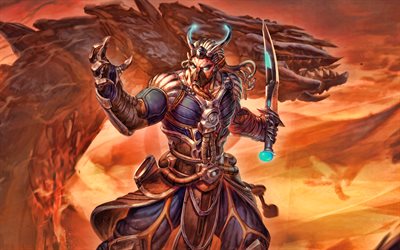 Ao Kuang, 4k, Colpire Dio, 2019 giochi, Colpire, MOBA, Colpire personaggi, guerriero, Ao Kuang Colpire