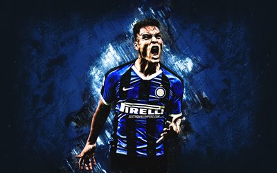 Lautaro Martinez, FC Internazionale, portrait, Argentinean footballer, striker, Inter Milan FC, Serie A, Italy, football