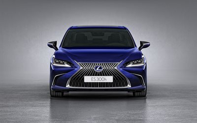 Lexus ES, 2020, vista frontale, esteriore, nuovo blu ES 2020, auto di lusso, auto giapponesi, ES 300h, Lexus
