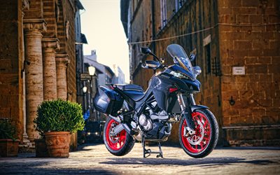 Ducati Multistrada V2, 4k, sokak, 2022 bisikletleri, süper motosikletler, 2022 Ducati Multistrada V2, İtalyan motosikletleri, Ducati