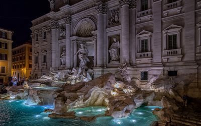 Rome, Trevi Fountain, Italy, Rome landmarks