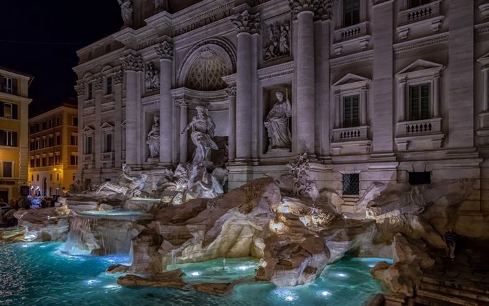 Rom, Fontana Di Trevi, Italien, Rom sev&#228;rdheter