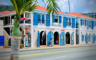 Charlotte Amalie, streets, Virgin Islands, USA, tourism, travels