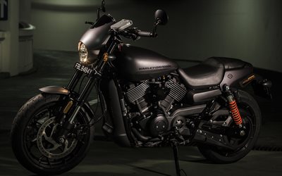 Harley-Davidson Street Rod 750, 2017, lusso, nero, moto, superbike