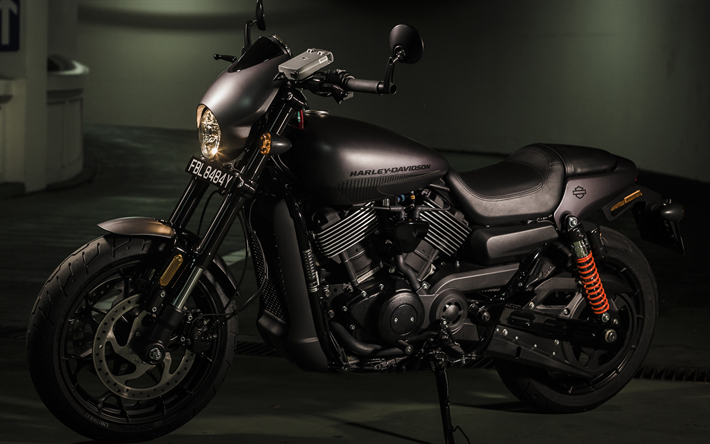 Harley-Davidson, Street Rod 750, 2017, luxury black motorcycle, superbike