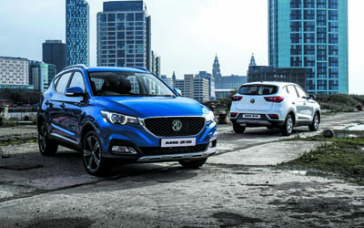 MG ZS, 2017, blue crossover, new cars, exterior, MG