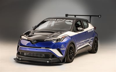 Toyota C-HR R-Ajustado, 4k de 2017, los coches, SEMA, tuning, crossovers, Toyota