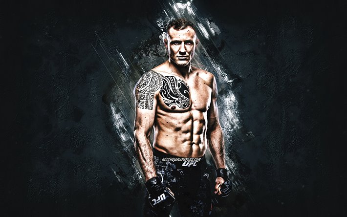 Jack Hermansson, UFC, ruotsin taistelija, Ultimate Fighting Championship, harmaa kivi tausta, muotokuva